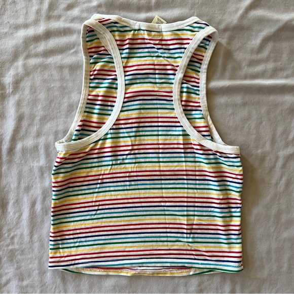 rainbow cropped tank top - Picture 2 of 2